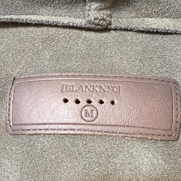 BLANKNYC Women’s Gray Asymmetrical Moto Zip Jacket Size Medium - Picture 5 of 8